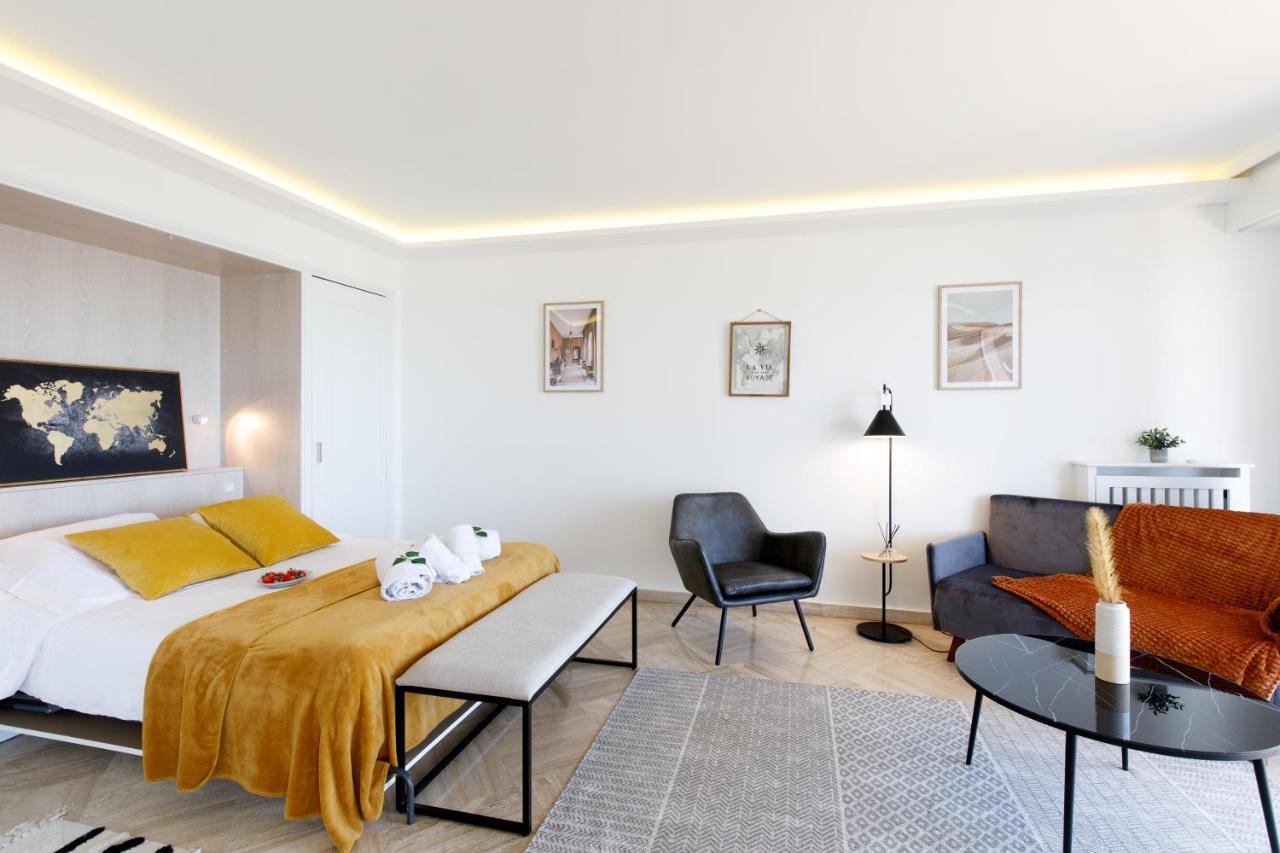 Suite Riviera - Sea View - Clim - 50M Plage - Residence De Standing - Spacieux 180 M2 - Parking Cannes Exteriör bild