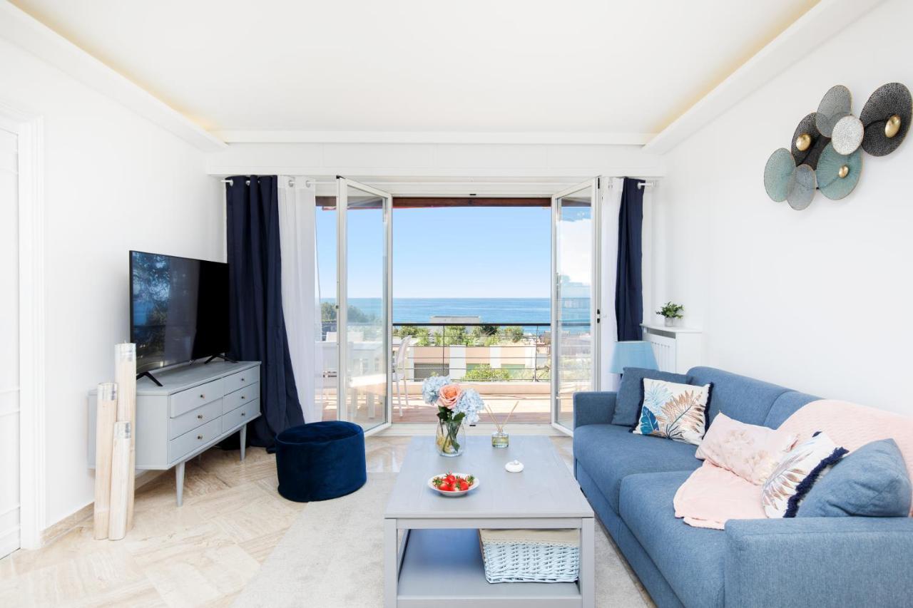 Suite Riviera - Sea View - Clim - 50M Plage - Residence De Standing - Spacieux 180 M2 - Parking Cannes Exteriör bild