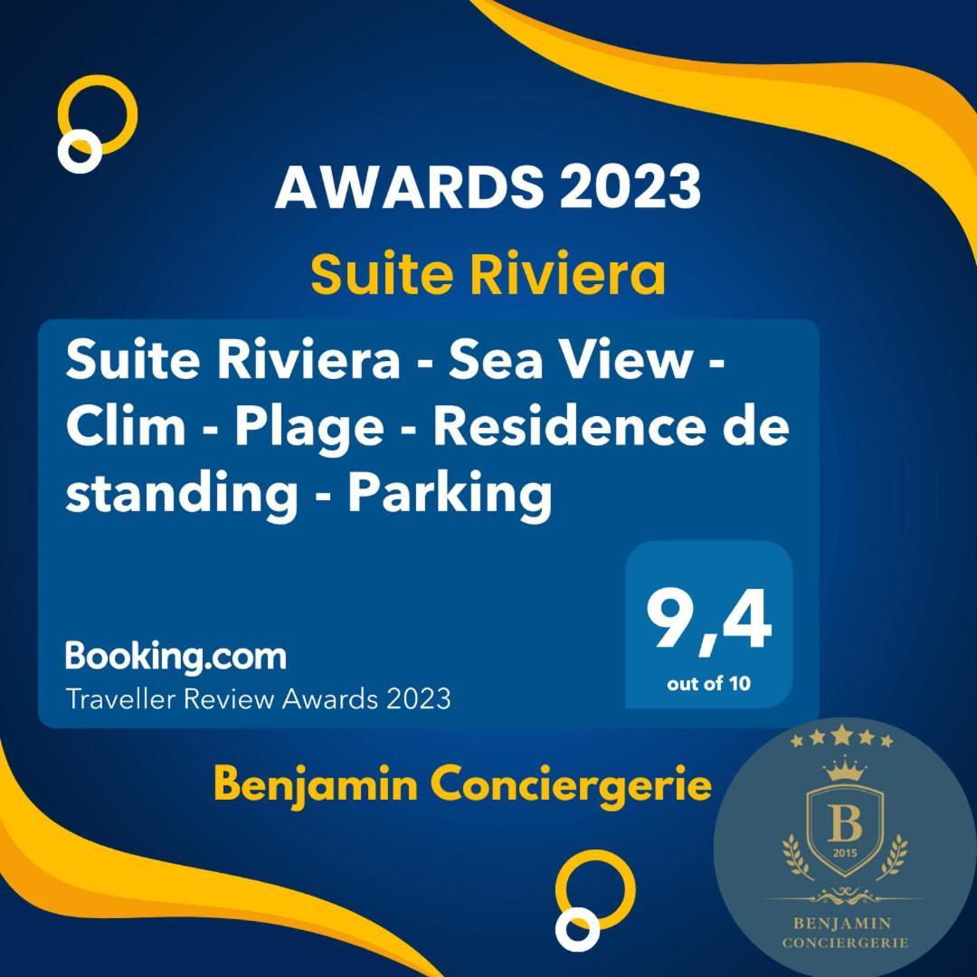 Suite Riviera - Sea View - Clim - 50M Plage - Residence De Standing - Spacieux 180 M2 - Parking Cannes Exteriör bild